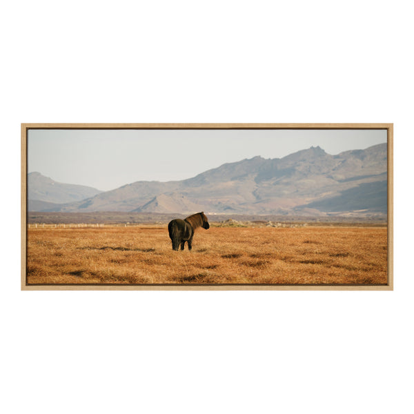 Kate & Laurel Sylvie Icelandic Horses No 3 Framed Canvas By Crystal Lynn Collins