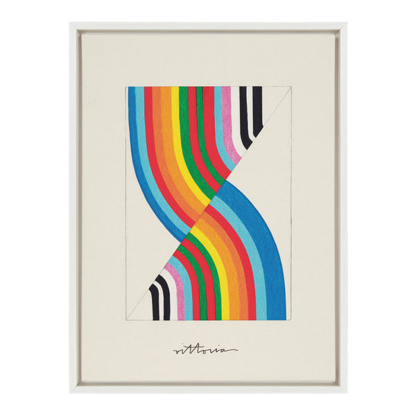 Kate & Laurel Sylvie Its Always An Almost Framed Canvas By Amber Vittoria