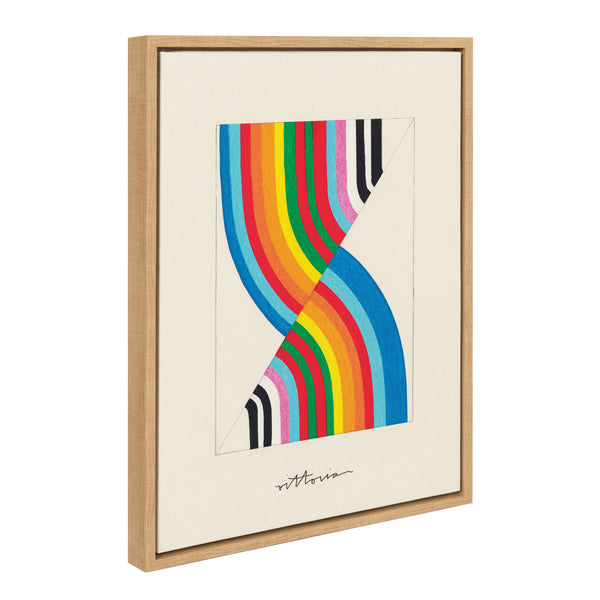 kate & laurel Sylvie Its Always an Almost Framed Canvas by Amber Vittoria