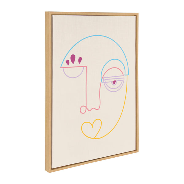 Kate & Laurel Sylvie Jahi Framed Canvas By Shatha Al Dafai