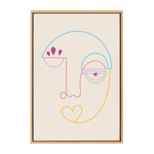 kate & laurel Sylvie Jahi Framed Canvas by Shatha Al Dafai