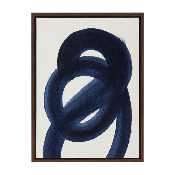 kate & laurel Sylvie Japandi 18 Framed Canvas by Rocket Jack