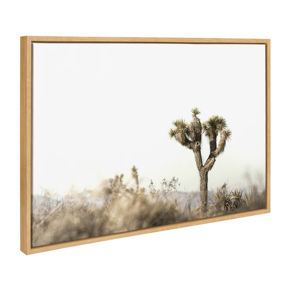 Kate & Laurel Sylvie Joshua Tree Landscape Framed Canvas By Saint And Sailor Studios