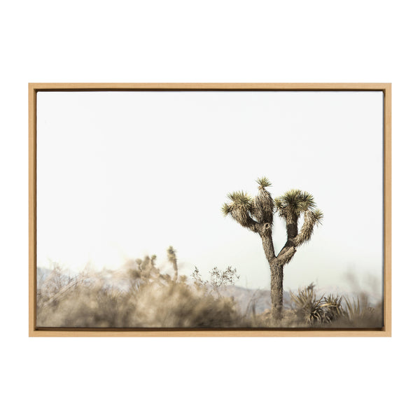 Kate & Laurel Sylvie Joshua Tree Landscape Framed Canvas By Saint And Sailor Studios