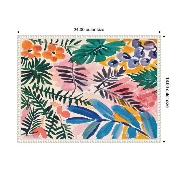 Kate & Laurel Sylvie Jungle Botanical Framed Canvas By Amy Lighthall