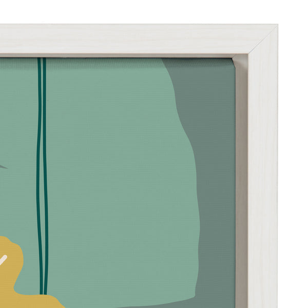 Kate & Laurel Sylvie Jungle Leaves Framed Canvas Set By Maja Mitrovic Of Makes My Day Happy