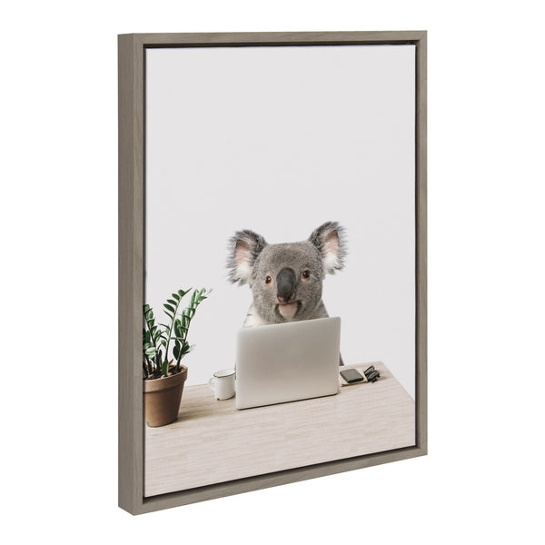 Kate & Laurel Sylvie Kevin Is My Name Marketing Is My Game Framed Canvas By The Creative Bunch Studio