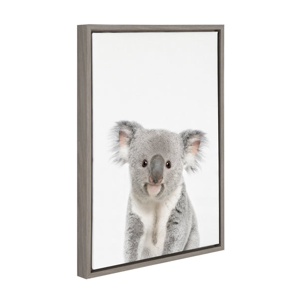 Kate & Laurel Sylvie Koala Framed Canvas By Amy Peterson Art Studio