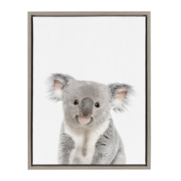 kate & laurel Sylvie Koala Framed Canvas by Amy Peterson Art Studio