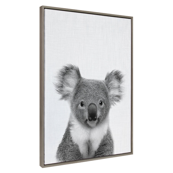 Kate & Laurel Sylvie Koala Framed Canvas By Simon Te Tai