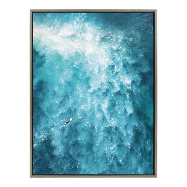 Kate & Laurel Sylvie La Jolla 7 Framed Canvas By Rachel Bolgov