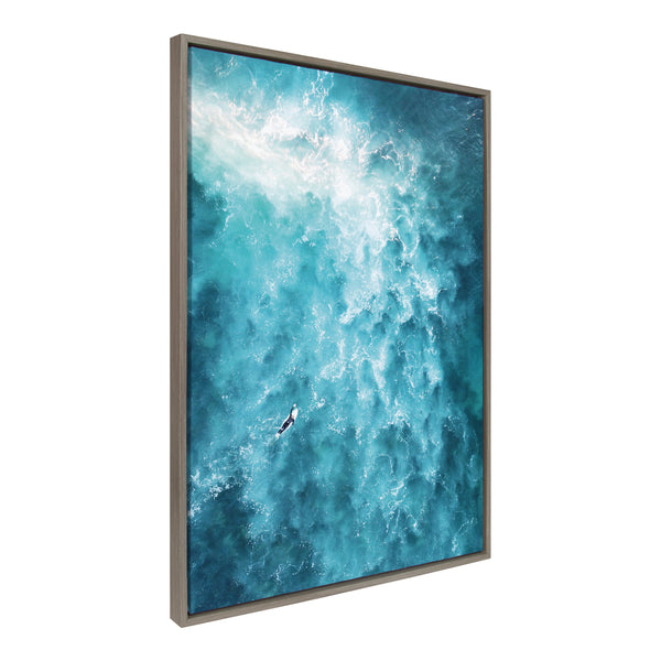 Kate & Laurel Sylvie La Jolla 7 Framed Canvas By Rachel Bolgov