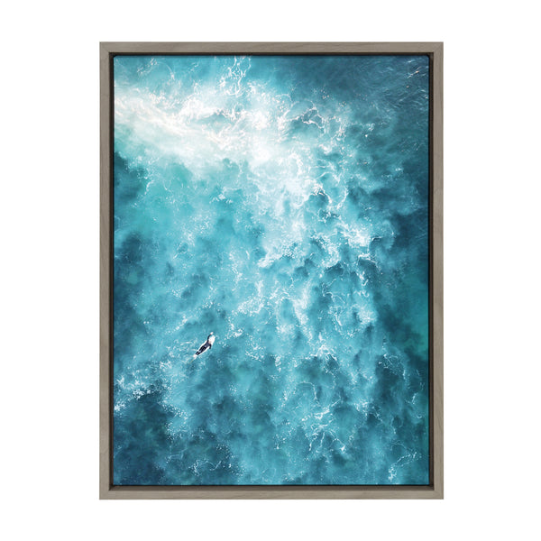 kate & laurel Sylvie La Jolla 7 Framed Canvas by Rachel Bolgov