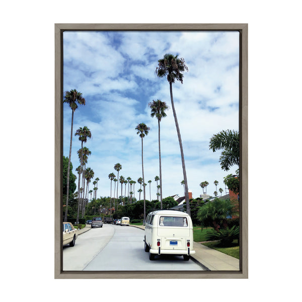 Kate & Laurel Sylvie La Jolla Commute Framed Canvas By Rachel Bolgov