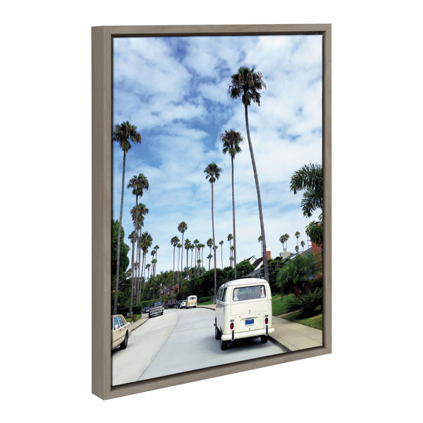 Kate & Laurel Sylvie La Jolla Commute Framed Canvas By Rachel Bolgov