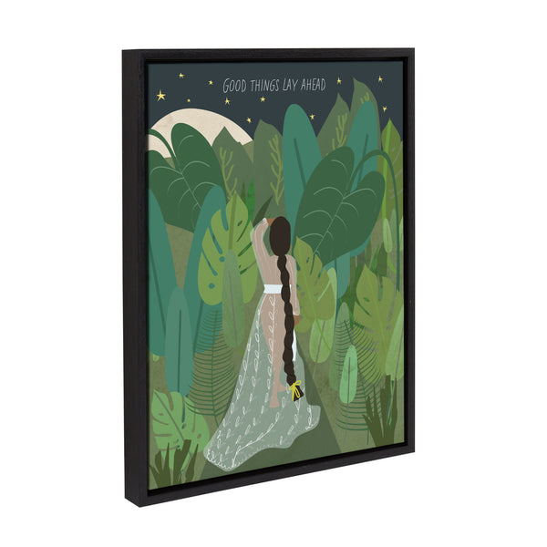 Kate & Laurel Sylvie Lady Of The Forest Framed Canvas By Queenbe Monyei