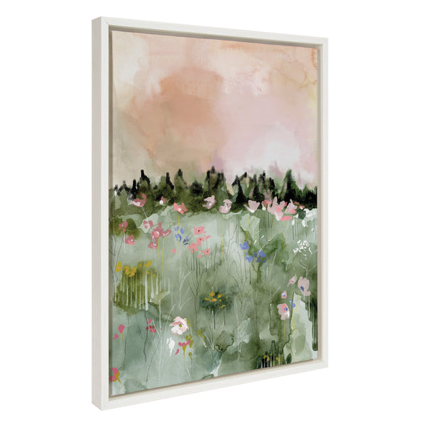 Kate & Laurel Sylvie Landscape 01 Framed Canvas By Annie Quigley
