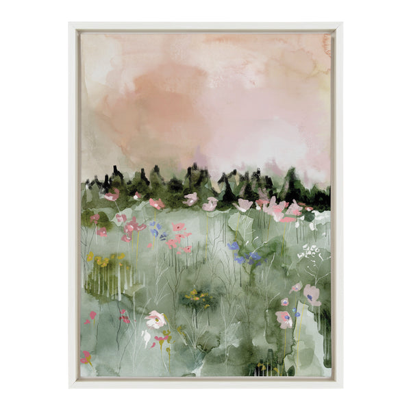 Kate & Laurel Sylvie Landscape 01 Framed Canvas By Annie Quigley