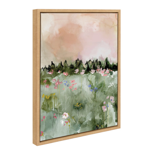 kate & laurel Sylvie Landscape 01 Framed Canvas by Annie Quigley