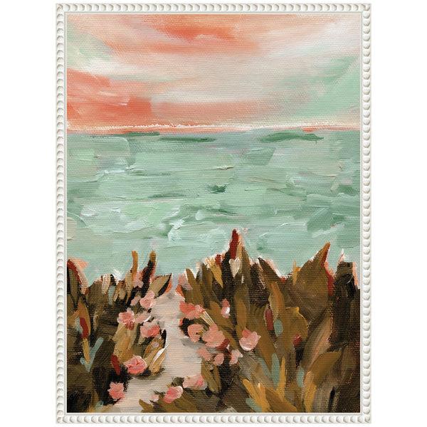 Kate & Laurel Sylvie Landscape 02 Beach Framed Canvas By Annie Quigley
