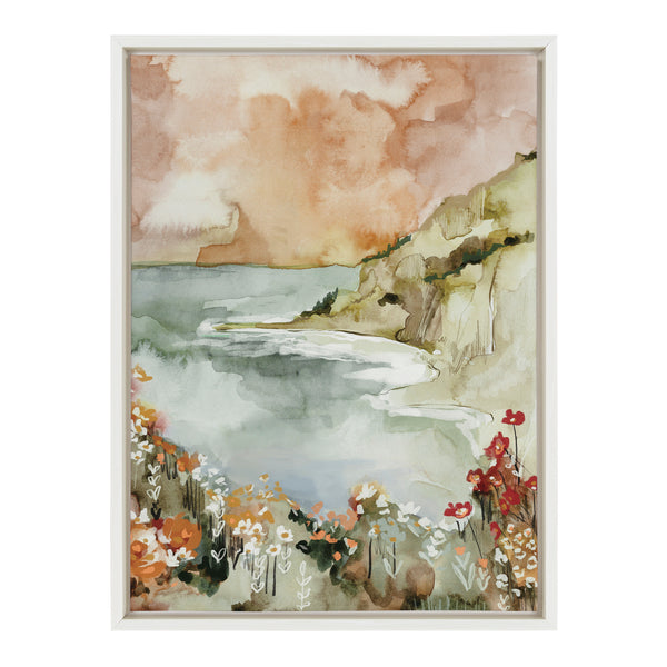Kate & Laurel Sylvie Landscape 04 Framed Canvas By Annie Quigley
