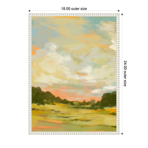 Kate & Laurel Sylvie Landscape 2 Framed Canvas By Annie Quigley