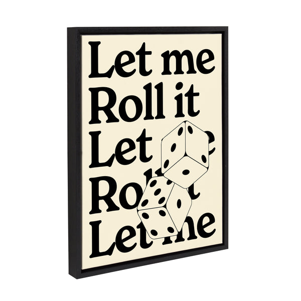 Kate & Laurel Sylvie Let Me Roll It Framed Canvas By Alli Standefer