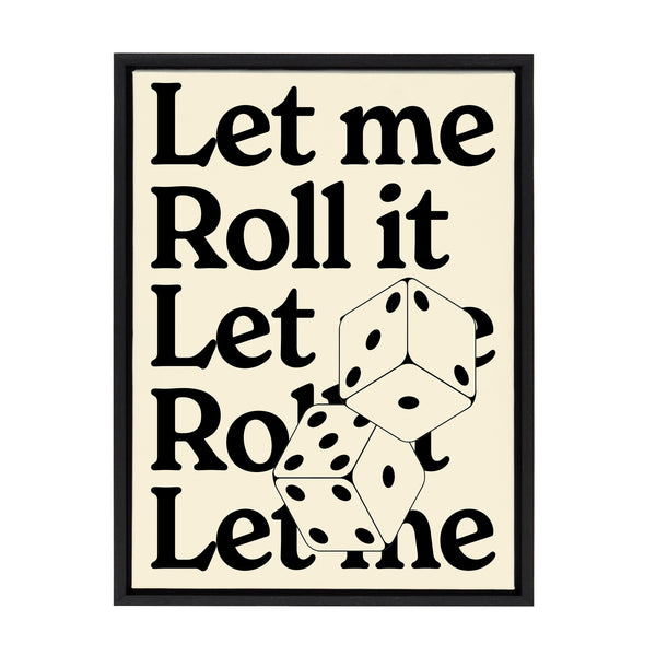 Kate & Laurel Sylvie Let Me Roll It Framed Canvas By Alli Standefer