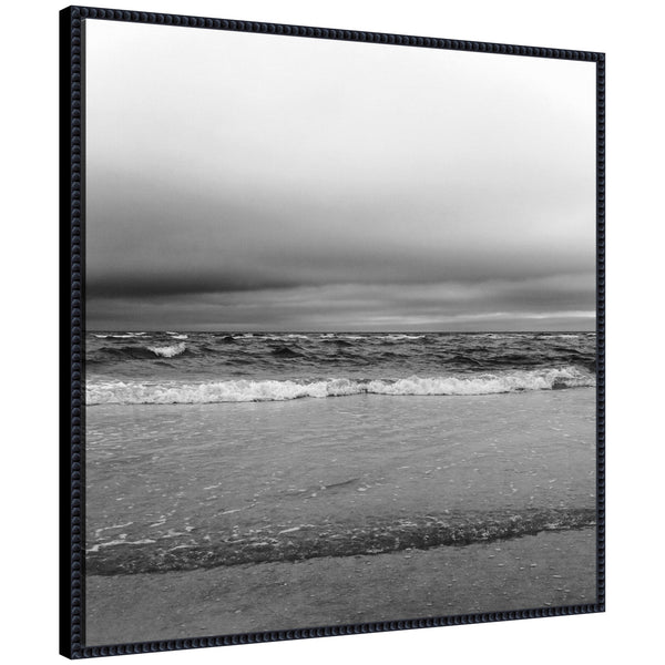 kate & laurel Sylvie Life Is A Beach Framed Canvas by Stephanie Klatt