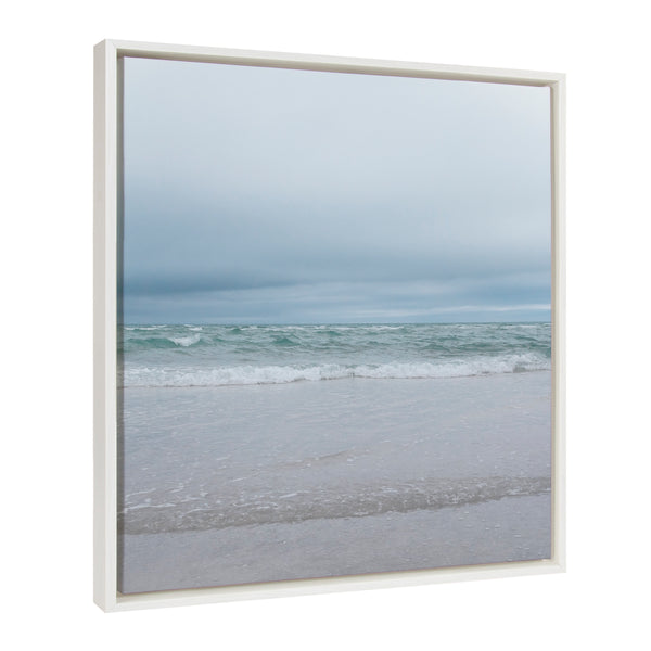 kate & laurel Sylvie Lifes a Beach Framed Canvas by Stephanie Klatt