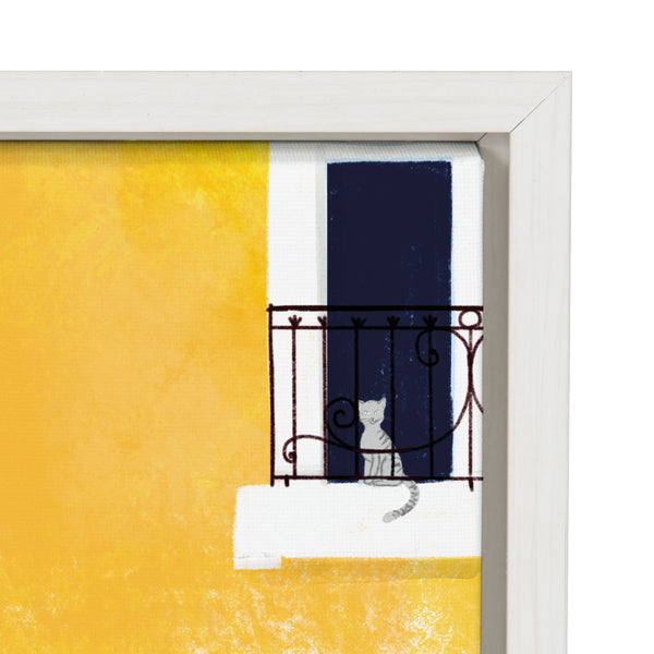 Kate & Laurel Sylvie Lisbon Framed Canvas By Maja Tomljanovic