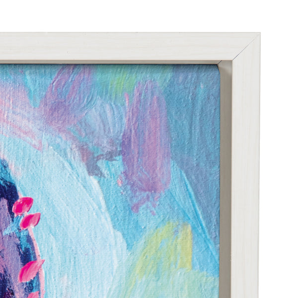 Kate & Laurel Sylvie Lolly The Llama Framed Canvas By Rachel Christopoulos