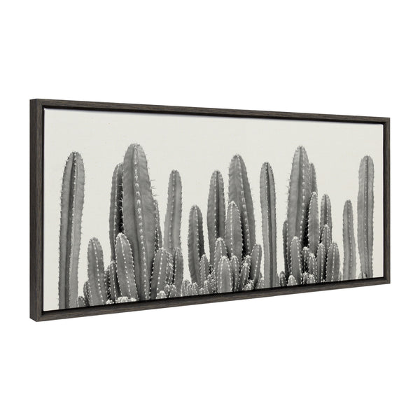 Kate & Laurel Sylvie Looking Sharp Cactus Garden Framed Canvas By The Creative Bunch Studio
