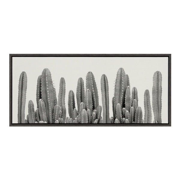 kate & laurel Sylvie Looking Sharp Cactus Garden Framed Canvas by The Creative Bunch Studio