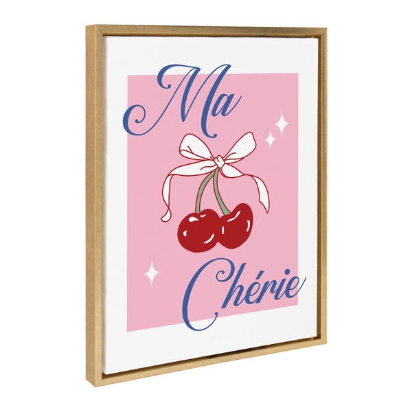 kate & laurel Sylvie Ma Cherie Framed Canvas by Alli Standefer