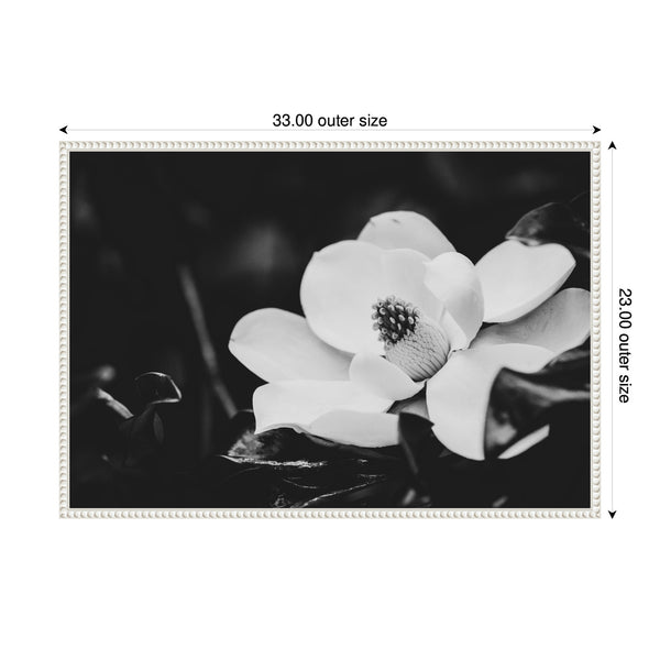 Kate & Laurel Sylvie Magnolias Framed Canvas By Alicia Abla