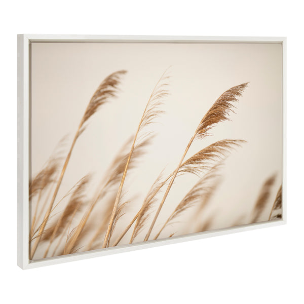 kate & laurel Sylvie Marsh Grass No 8 Framed Canvas by Crystal Lynn Collins
