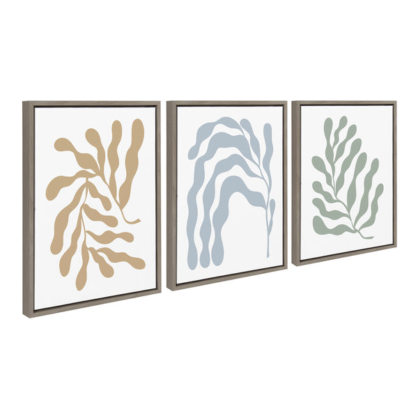 kate & laurel Sylvie Matisse Inspired Abstract Botanicals Framed Canvas by The Creative Bunch Studio
