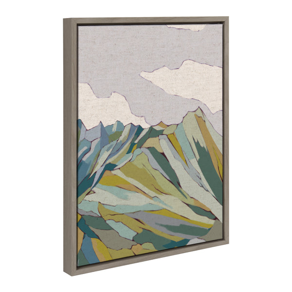 Kate & Laurel Sylvie Matterhorn Framed Canvas By Nikita Jariwala