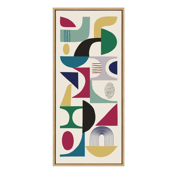 Kate & Laurel Sylvie MCM Pattern 02 Framed Canvas By Rachel Lee Of My Dream Wall