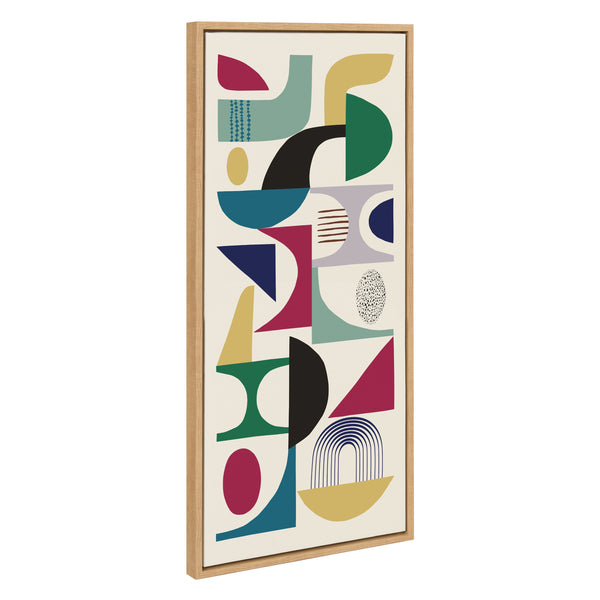 kate & laurel Sylvie MCM Pattern 02 Framed Canvas by Rachel Lee of My Dream Wall