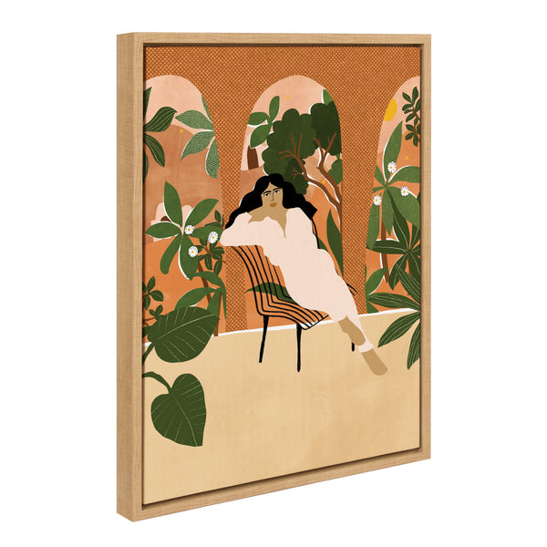Kate & Laurel Sylvie Mediterranean Life Framed Canvas By Alja Horvat