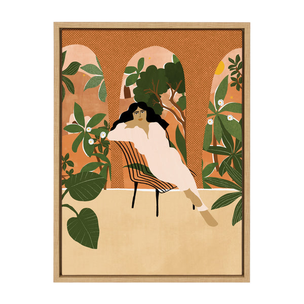 kate & laurel Sylvie Mediterranean Life Framed Canvas by Alja Horvat