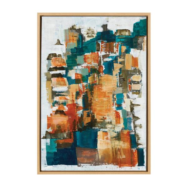 kate & laurel Sylvie Meteora Framed Canvas by Leah Nadeau