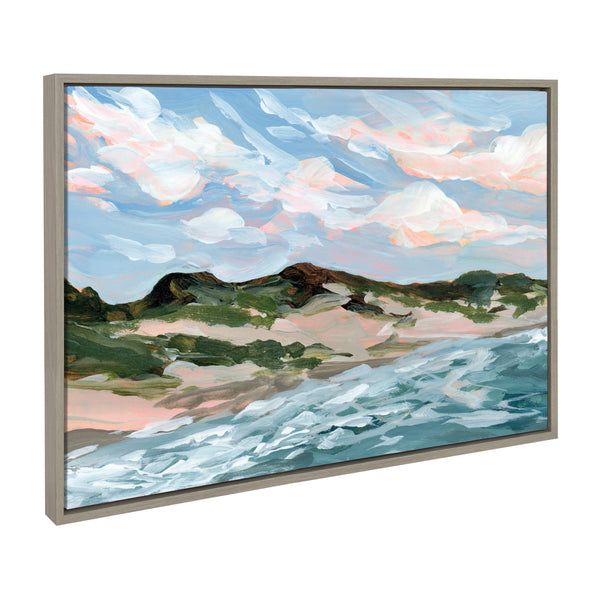 Kate & Laurel Sylvie Michigan Sand Dunes Framed Canvas By Emily Kenney