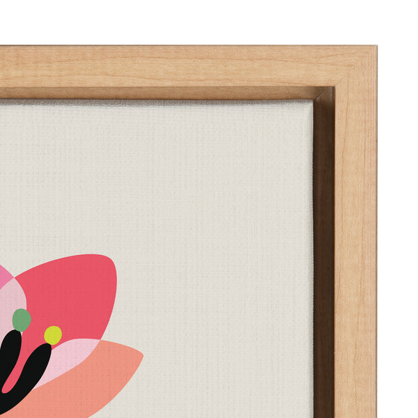 Kate & Laurel Sylvie Mid Century Modern Cherry Blossoms Framed Canvas By Rachel Lee Of My Dream Wall