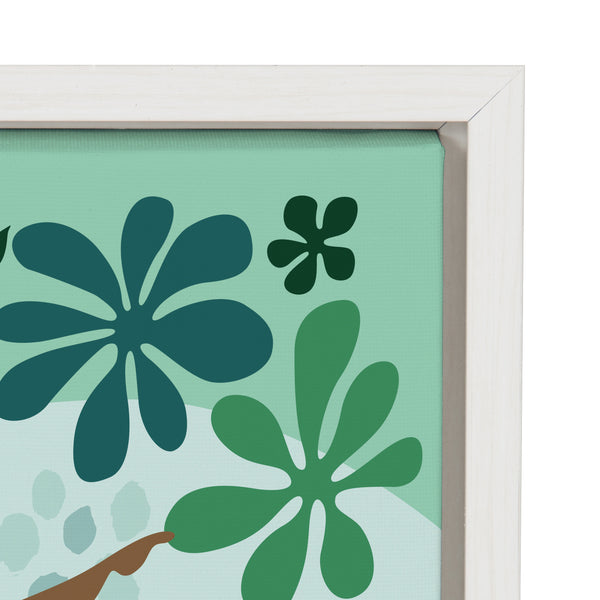 Kate & Laurel Sylvie Mid Century Modern Girl Friends Framed Canvas By Rachel Lee Of My Dream Wall