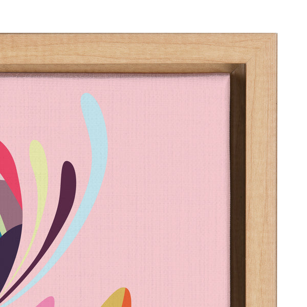 Kate & Laurel Sylvie Mid Century Modern Protea Framed Canvas By Rachel Lee Of My Dream Wall