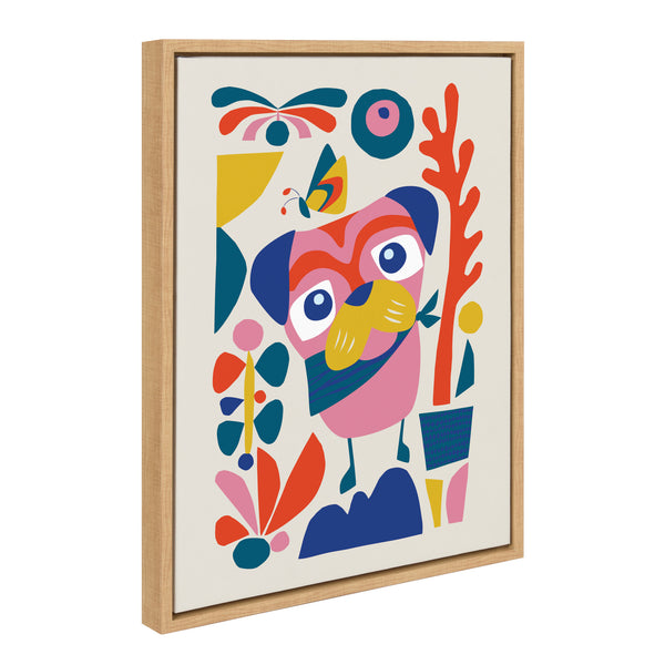 Kate & Laurel Sylvie Mid Century Modern Pug Framed Canvas By Rachel Lee Of My Dream Wall