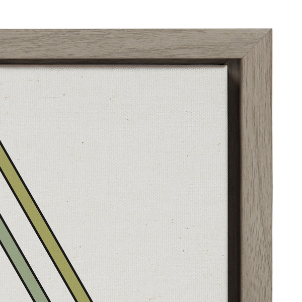 Kate & Laurel Sylvie Mid Century Modern Retro Tree Framed Canvas By The Creative Bunch Studio